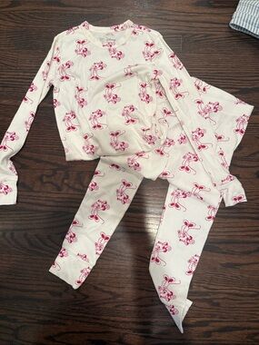 Gap Disney Girls Pink Minnie Print Pajama Set size 10